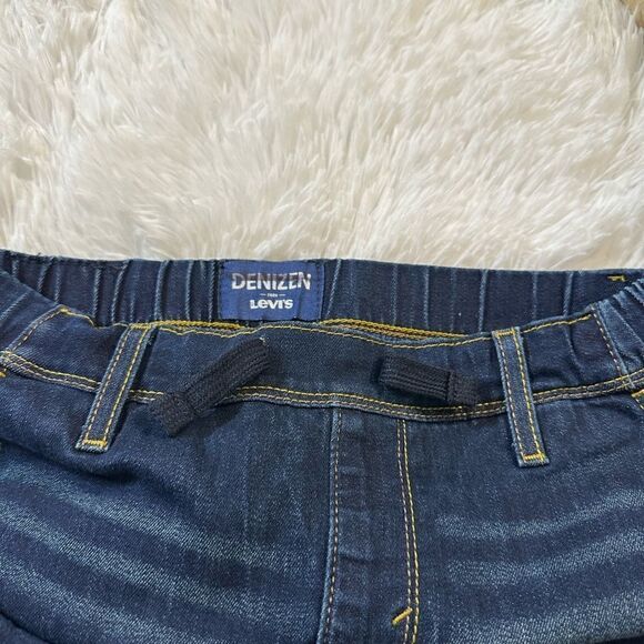 💚 A10 Denizen by Levi’s blue stretch  jeans with elastic waistband& drawstring - Picture 6 of 6